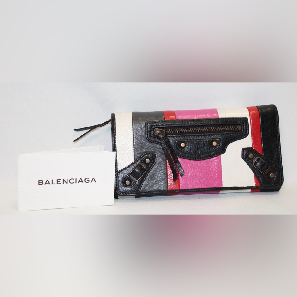 Balenciaga Women's Multicolor Leather Wallet